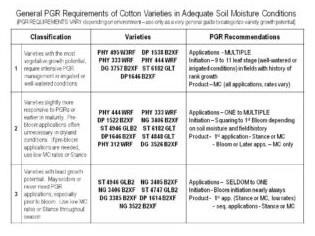 PGR Decisions for Cotton